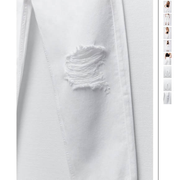 🥳Host Pick🥳 NWT Zara Relaxed Fit Ripped Jeans - 36 - Picture 8 of 10